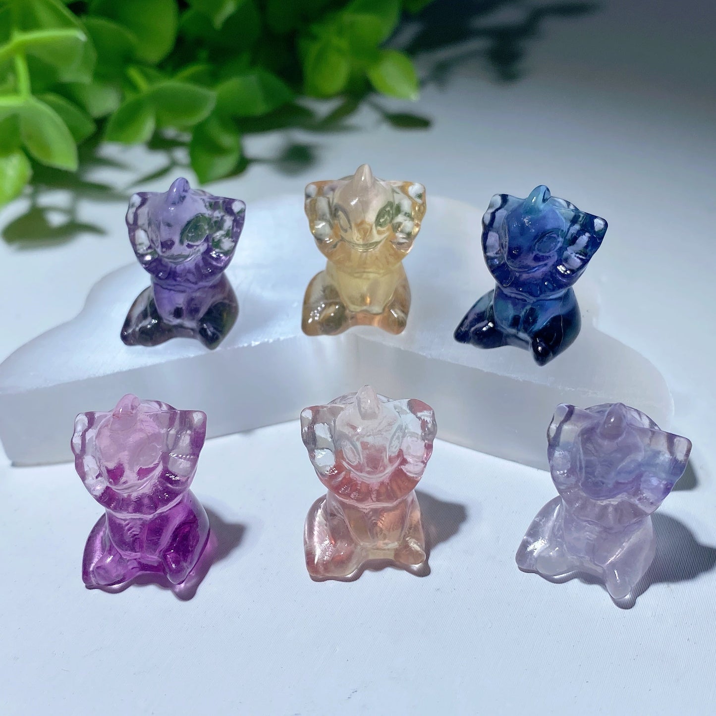 Mixed Fluorite Mini Carvings Bulk Wholesale