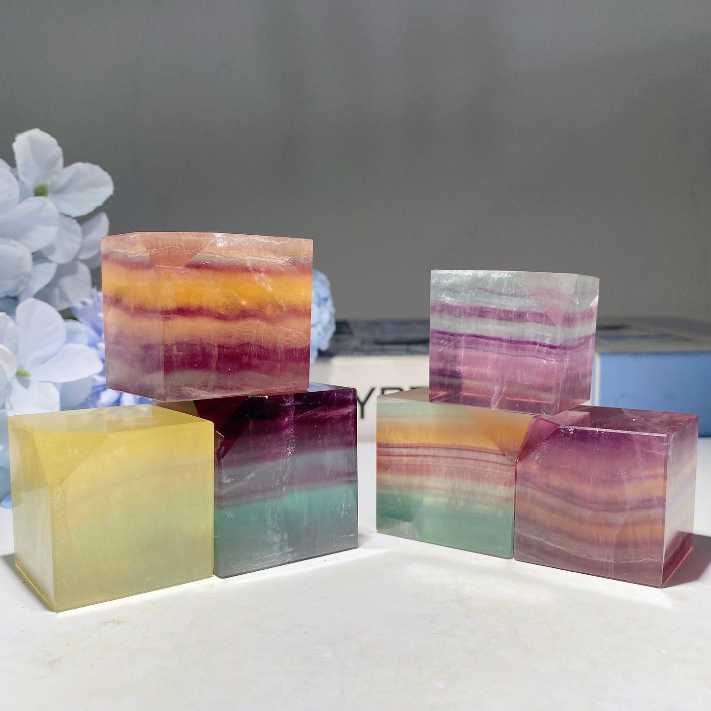 1.2"-1.6" Fluorite Cube Bulk Wholesale