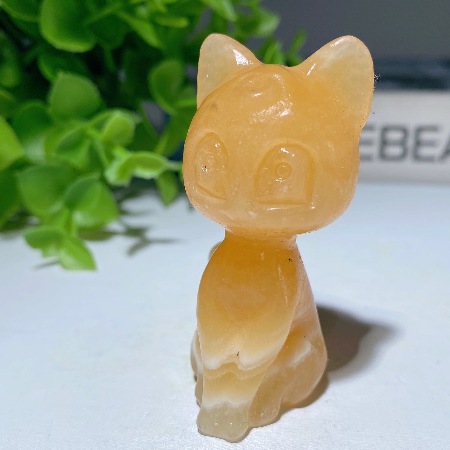 2.2" Mixed Crystal Cat Carvings Bulk Wholesale