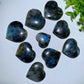 1.0"-1.5" Labradorite Heart Carvings Bulk Wholesale