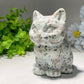 3.9" Mixed Crystal Cat Carvings Bulk Wholesale