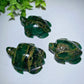 2.1" Emeral Turtle Carvings Bulk Wholesale