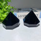 2.3" Black Obsidian Diamond Carvings Bulk Wholesale