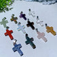 1.0" Mixed Crytal Cross Pendant Bulk Wholesale