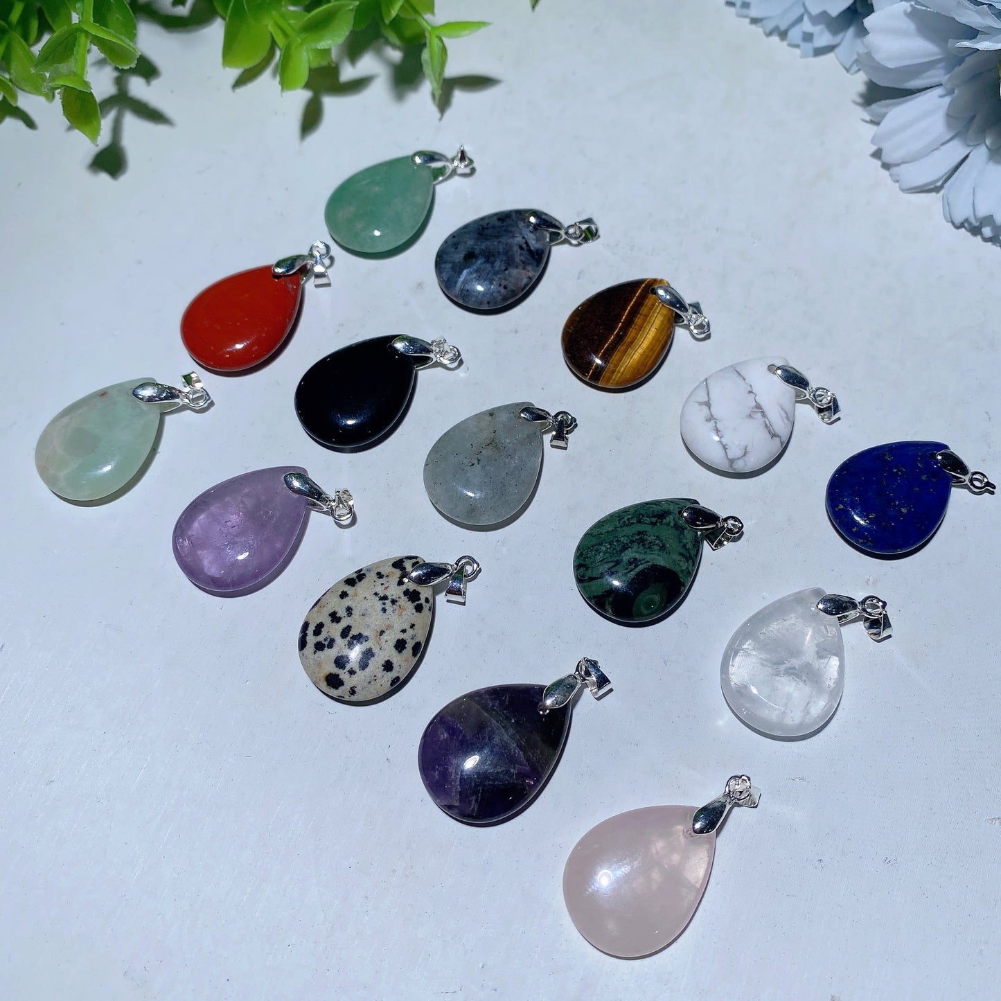 1.0" Mixed Crystal Water Drop Pendant Bulk Wholesale