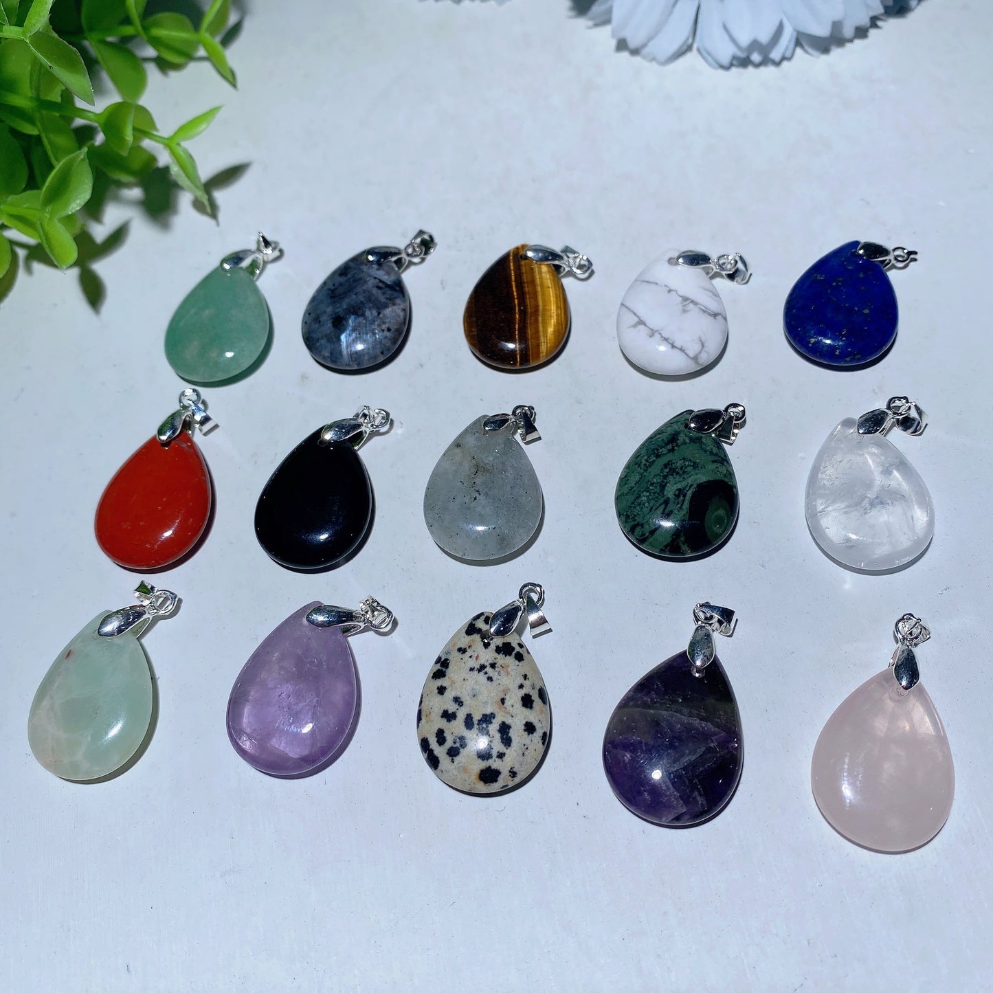 1.0" Mixed Crystal Water Drop Pendant Bulk Wholesale