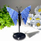 3.5" Mixed Crystal Butterfly Wings Carvings with Stand Bulk Wholesale