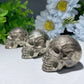 1.7" Pyrite Skull Carvings Bulk Wholesale