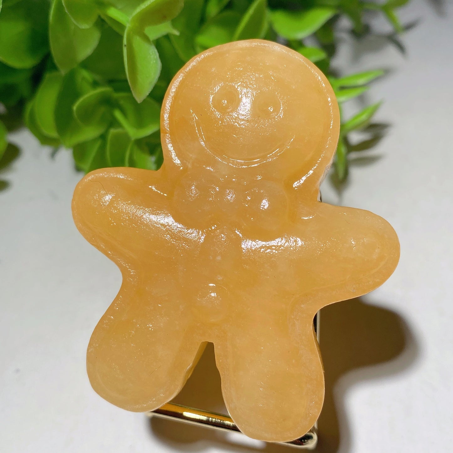 2.35" Mixed Crystal The Gingerbread Man Carvings Bulk Wholesale