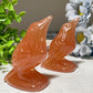 3.0" Honey Calcite Crow Carvings Bulk Wholesale