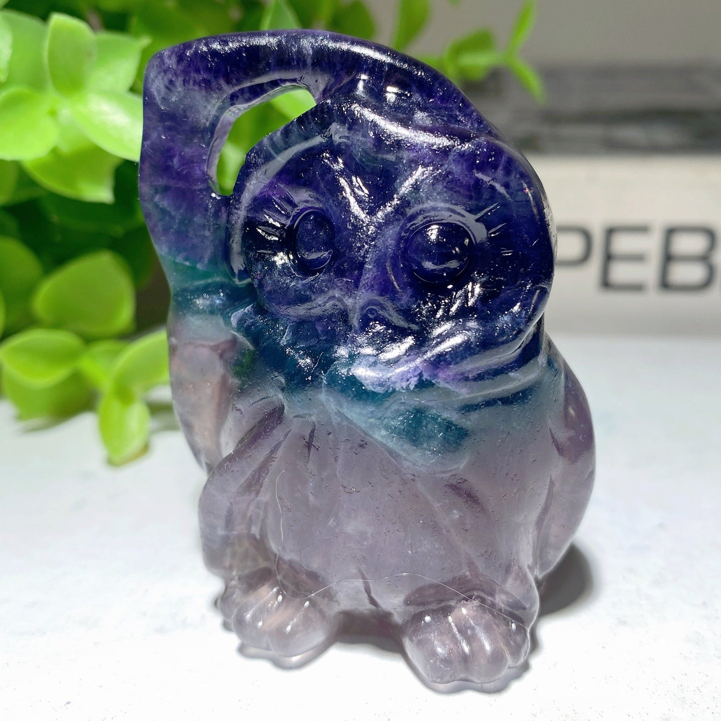 2.3" Mixed Crystal The Death Owl Carvings Bulk Wholesale