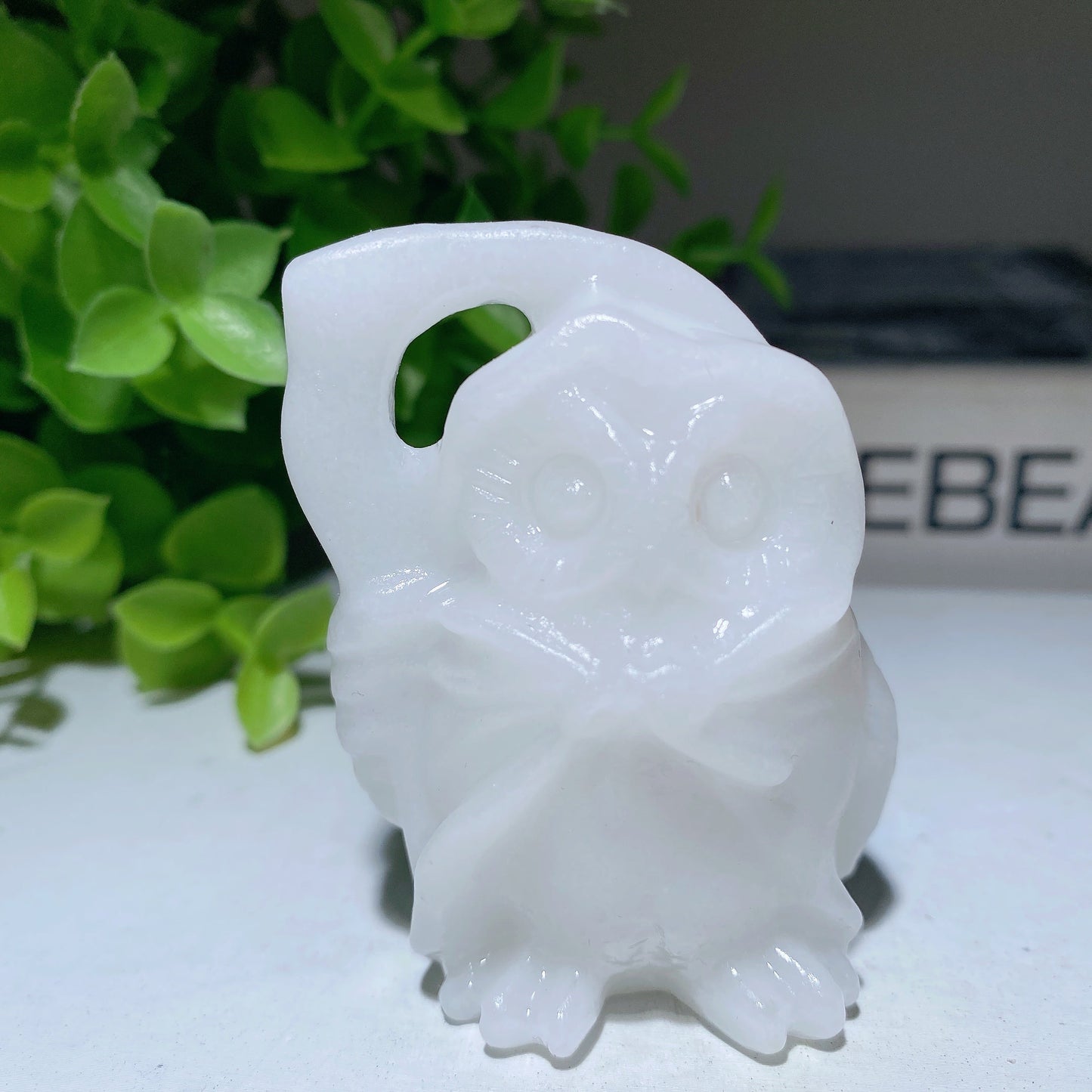 2.3" Mixed Crystal The Death Owl Carvings Bulk Wholesale