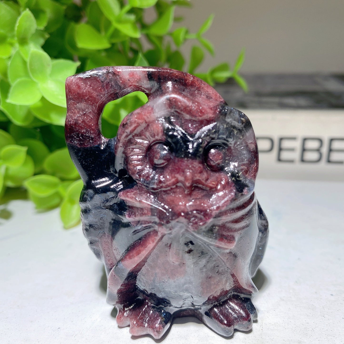 2.3" Mixed Crystal The Death Owl Carvings Bulk Wholesale