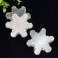 25.0" Selenite Snowflake Carvings Bulk Wholesale