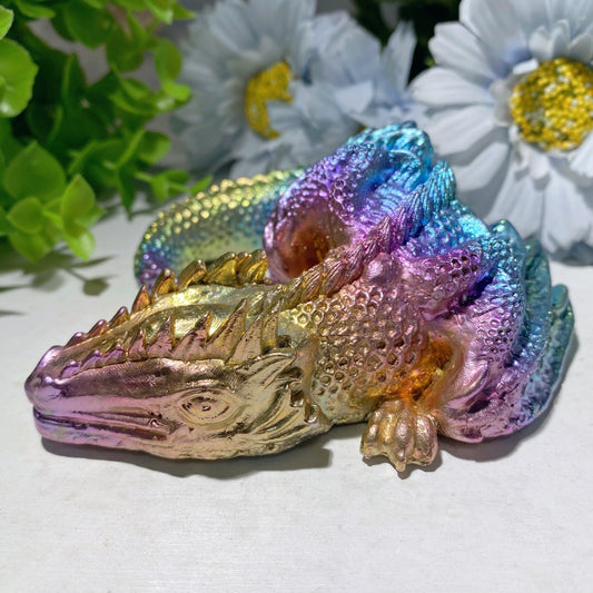 4.2" Bismuth Dragon Carvings Bulk Wholesale