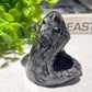 2.3" Mixed Crystal Shark's Head Carvings Bulk Wholesale