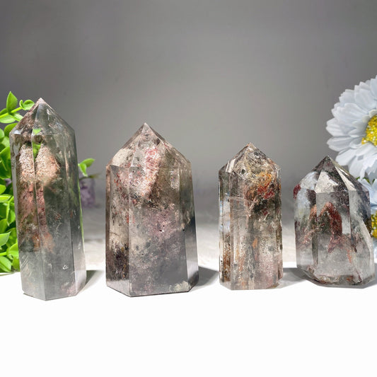 2.5"-4.5" Garden Quartz Tower DT Points Bulk Wholesale