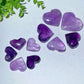 100g Amethyst Heart Carvings Bag Bulk Wholesale