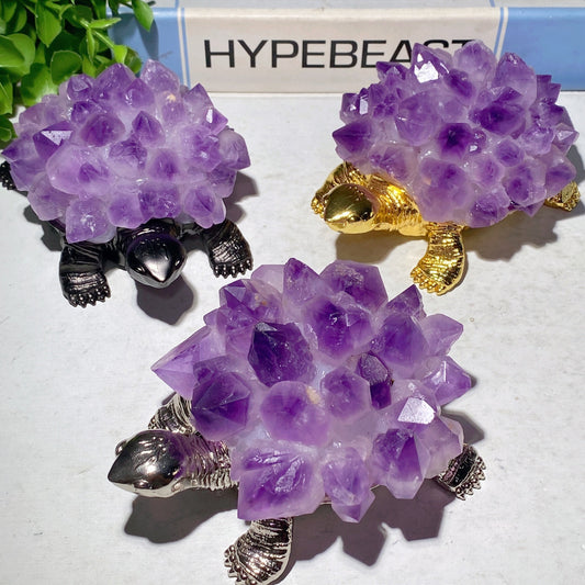 4.3" Amethyst Clusters Tortoise Free Form Bulk Wholesale