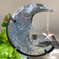 Mixed Crystal Moon Face Carvings with Stand Free Form Bulk Wholesale