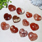 1.0"-1.5" Fire Quartz Heart Carvings Bag 100g Bulk Wholesale