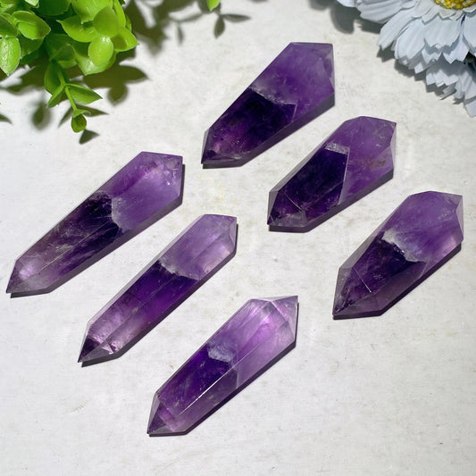 2.0"-2.4" Amethyst DT Points Bulk Wholesale