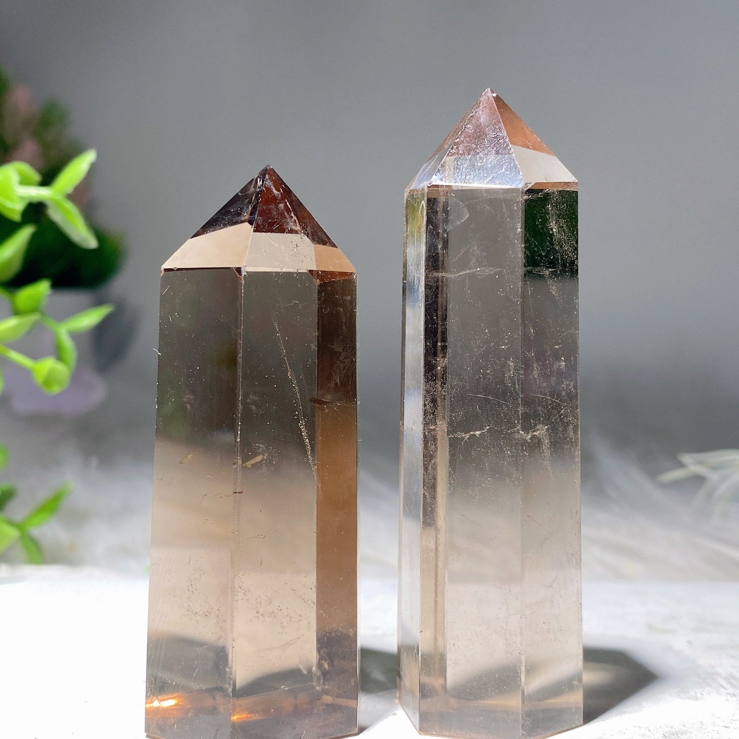 2.5"-3.2" Smokey Quartz Points 200g Bulk Wholesale