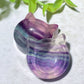 1.0" Fluorite Mini Cat Heart Shape Bowl Carvings Bulk Wholesale