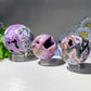 2.2"-4.0" Purple Moss Agate Sphere Bulk Wholesale