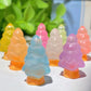 8pcs 20mm Resin Luminous Mini Christmas Tree Carvings Bulk Wholesale