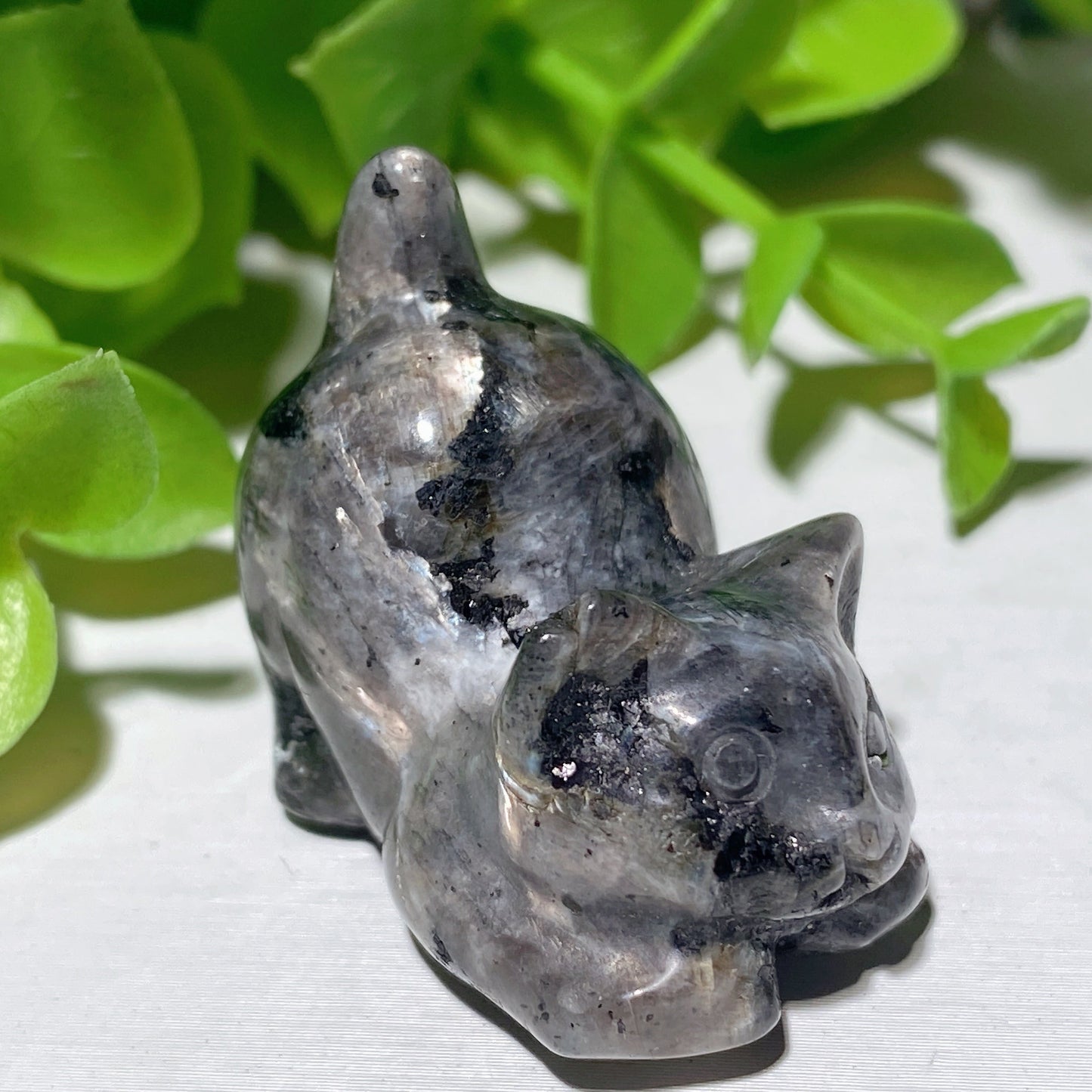 1.2" Mixed Crystal Mini Cat Carvings Bulk Wholesale