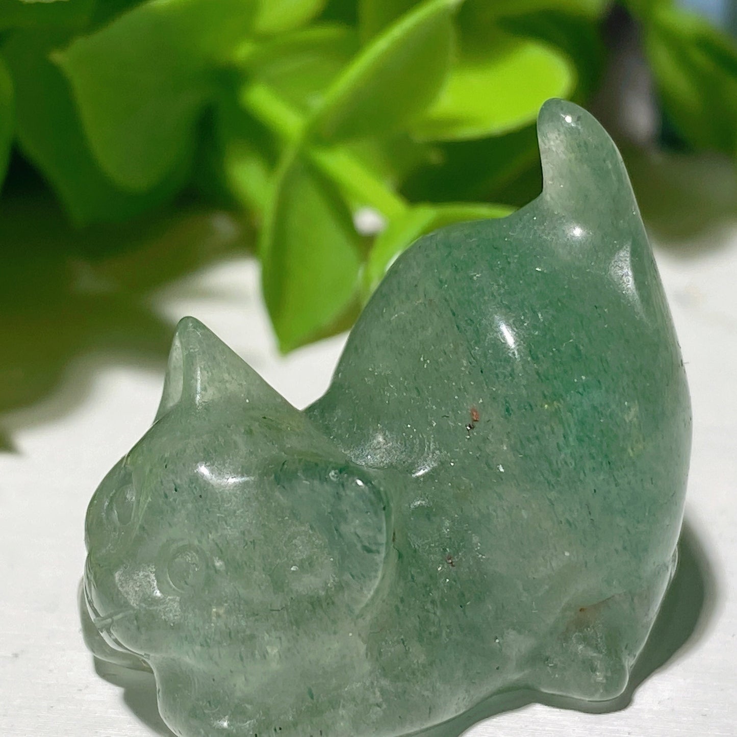 1.2" Mixed Crystal Mini Cat Carvings Bulk Wholesale