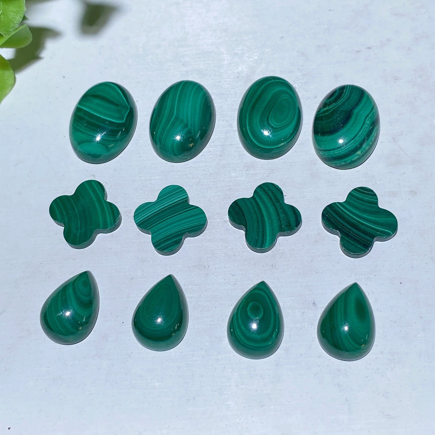 12-20mm Peach Moon Stone Malachite Surface for Jewelry DIY Bulk Wholesale