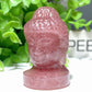 2.0" Mixed Crystal Buddha Head Carvings Bulk Wholesale