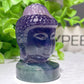 2.0" Mixed Crystal Buddha Head Carvings Bulk Wholesale