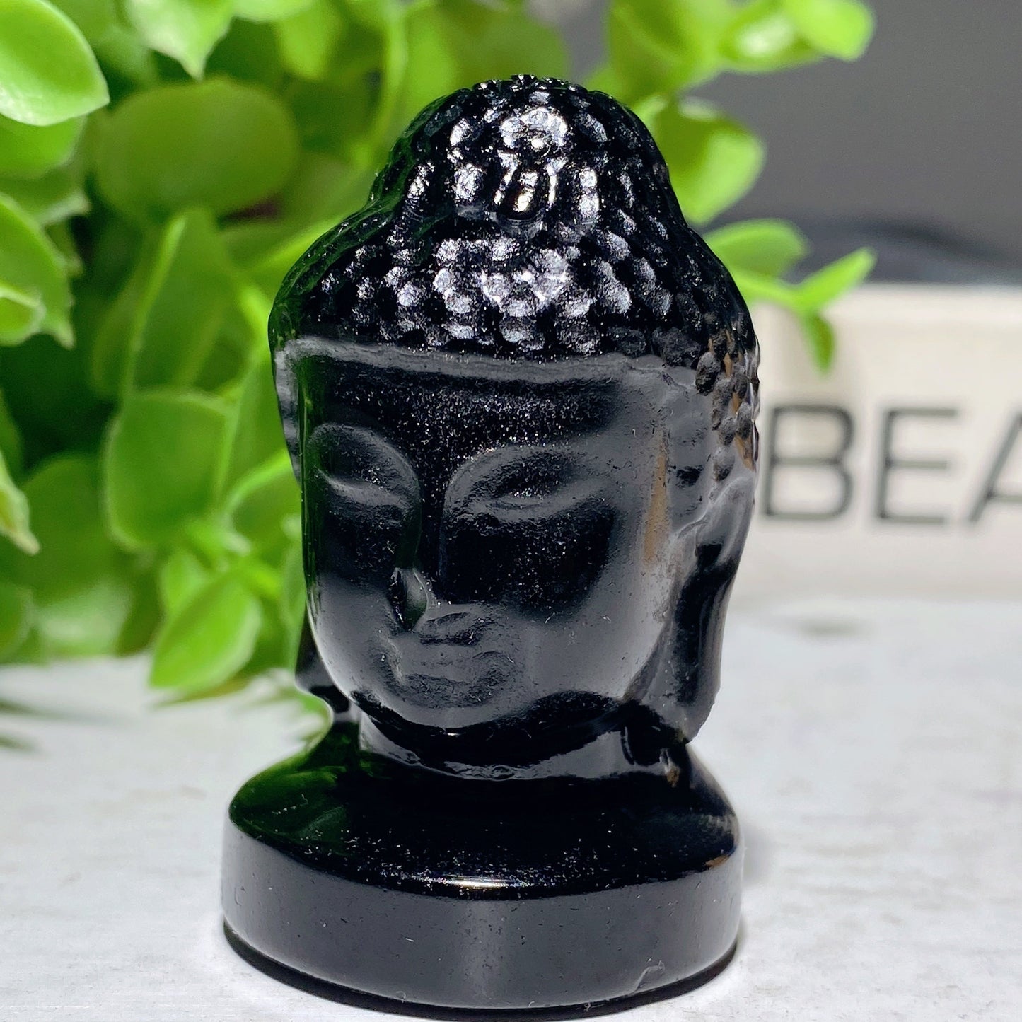 2.0" Mixed Crystal Buddha Head Carvings Bulk Wholesale