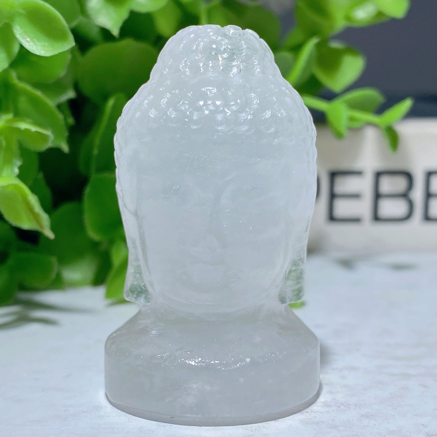 2.0" Mixed Crystal Buddha Head Carvings Bulk Wholesale