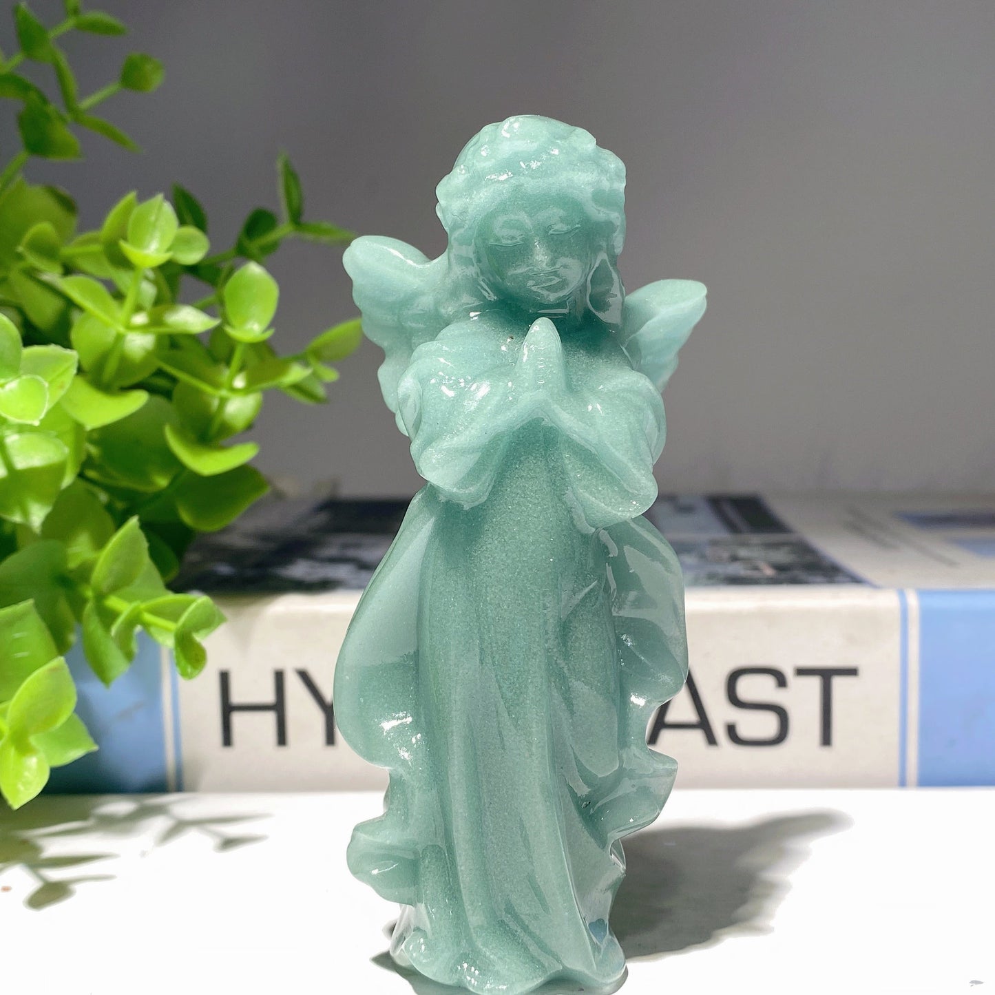 3.9" Mixed Crystal Angel Fairy Carvings Bulk Wholesale