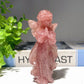 3.9" Mixed Crystal Angel Fairy Carvings Bulk Wholesale