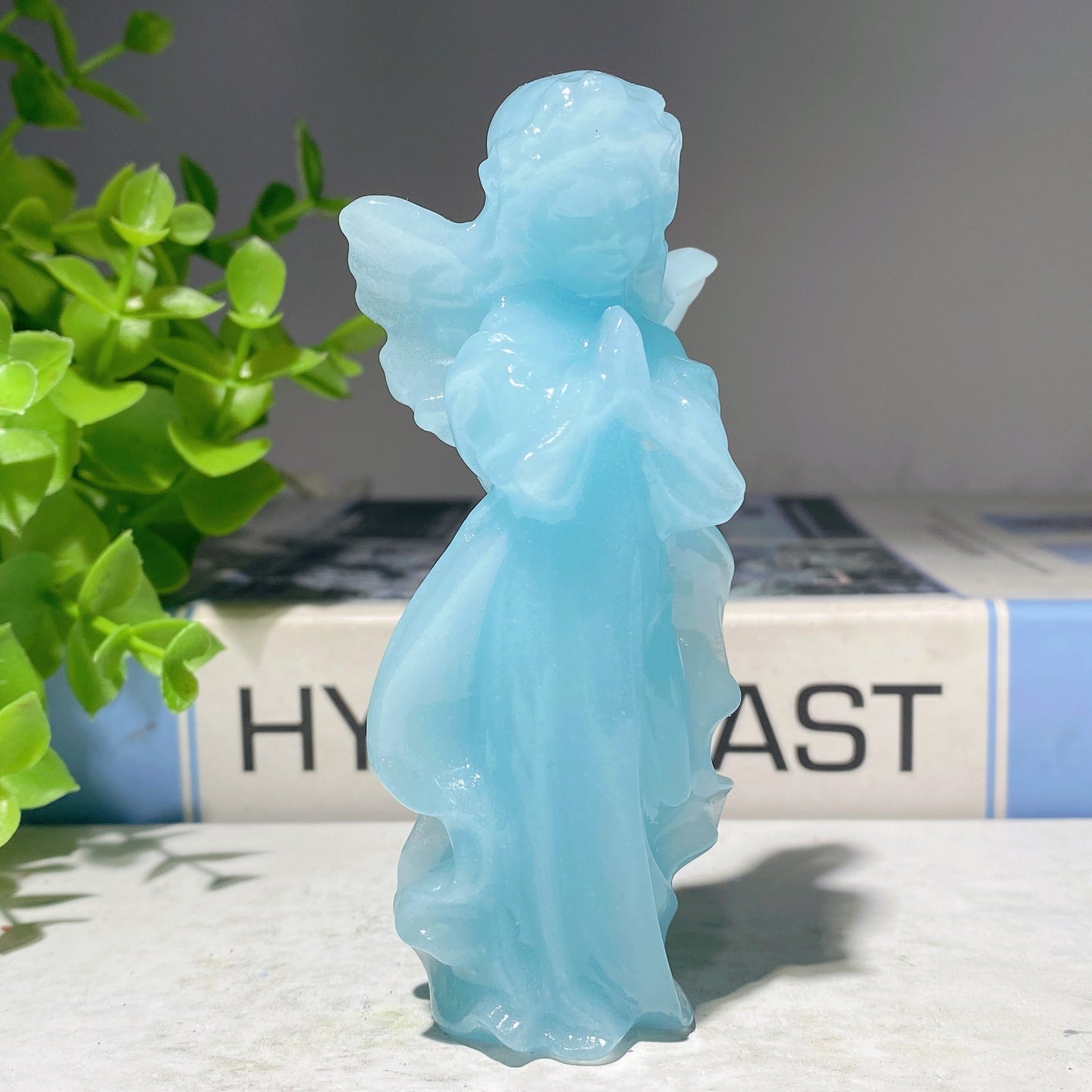 3.9" Mixed Crystal Angel Fairy Carvings Bulk Wholesale