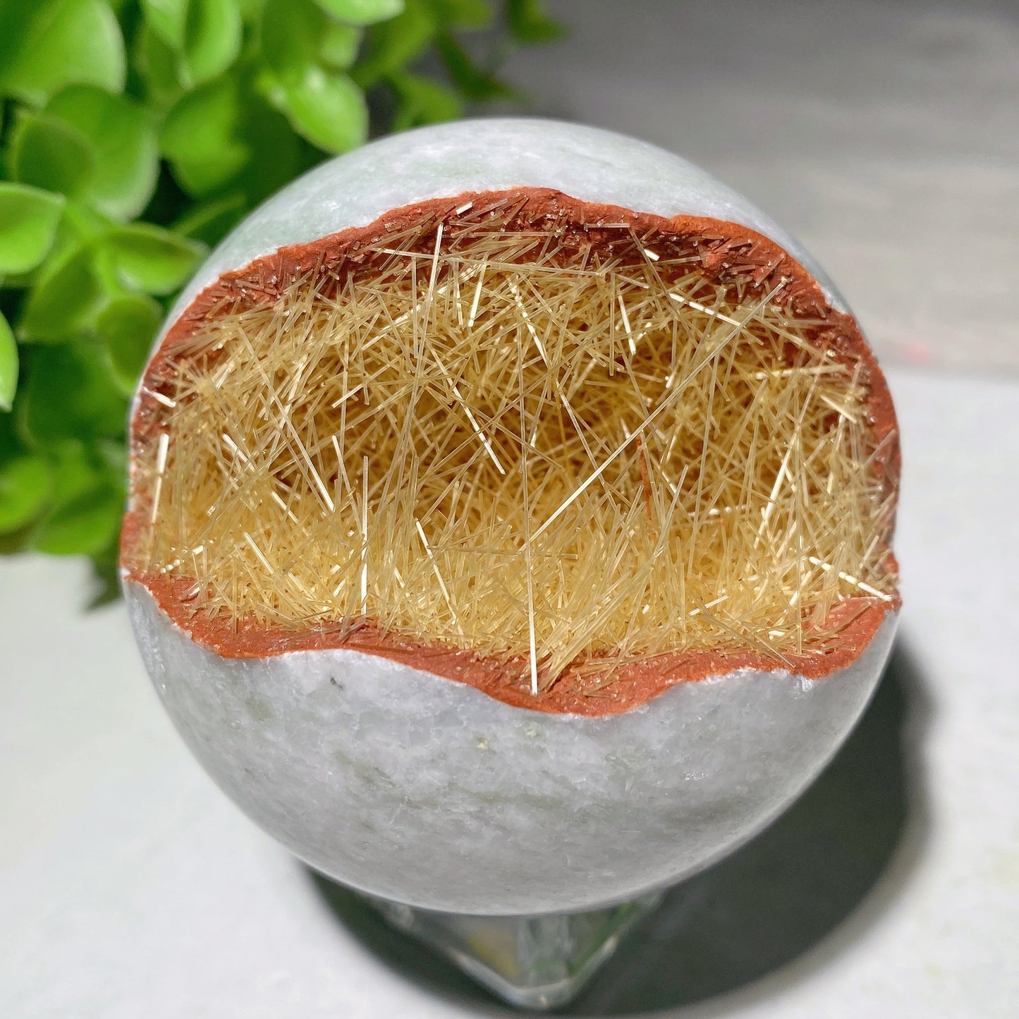 2.3"-2.5" Copper Growing with Jade Sphere Bulk Wholesale