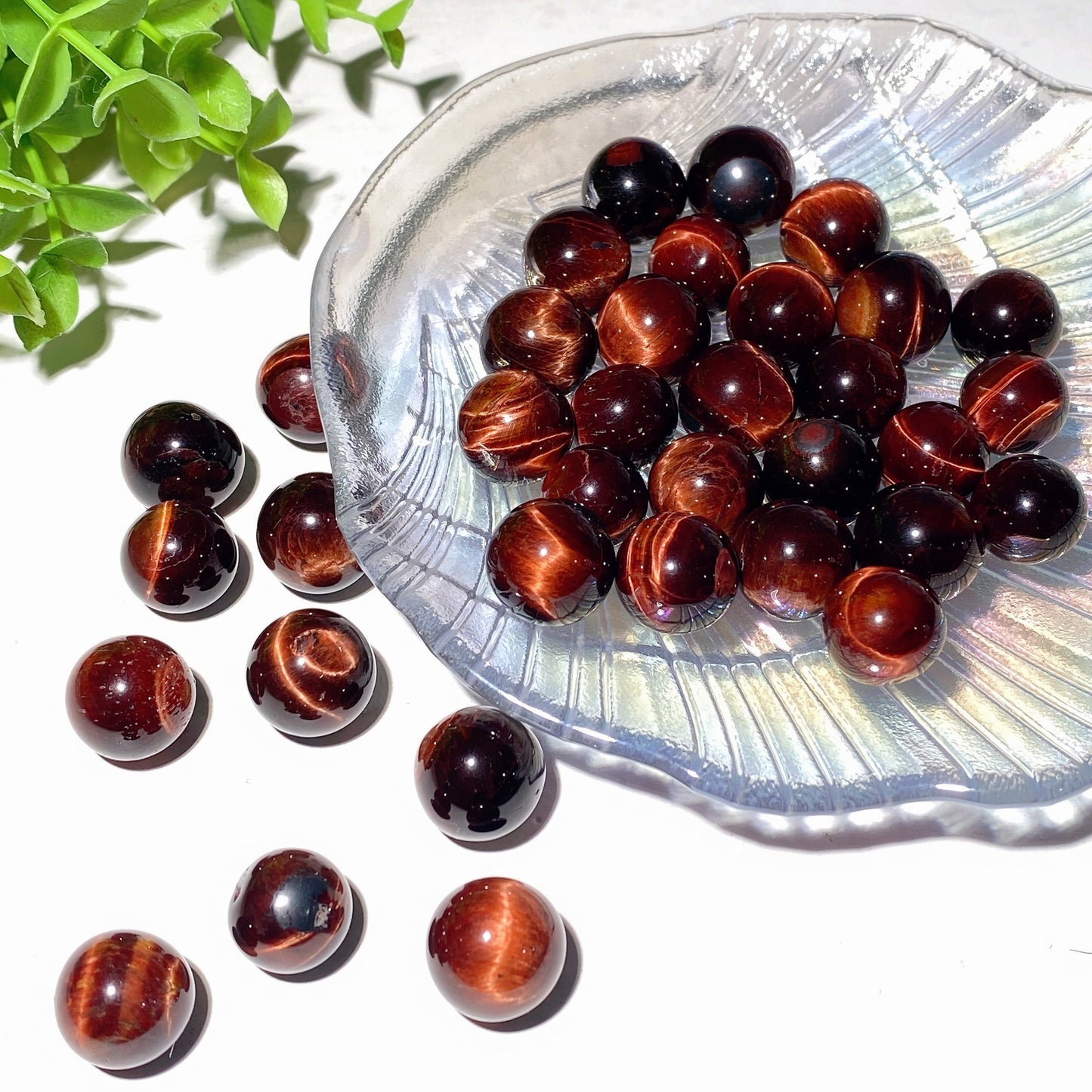 15-25mm Red Tiger Eye Sphere Bag Bulk Wholesale