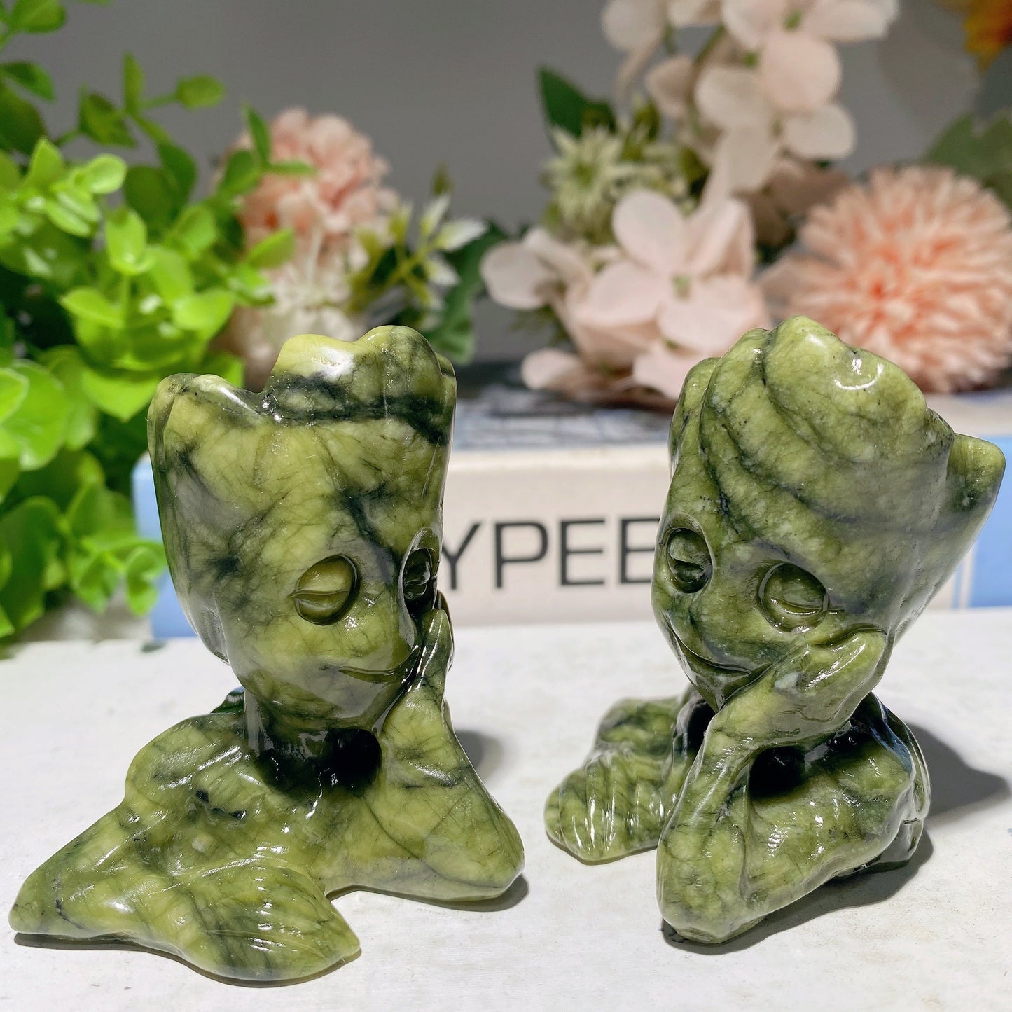 2.3" Serpentine Groot Carvings Bulk Wholesale