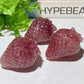 1.9" Strawberry Quartz Strawberry Shape Carvings Bulk Wholesale