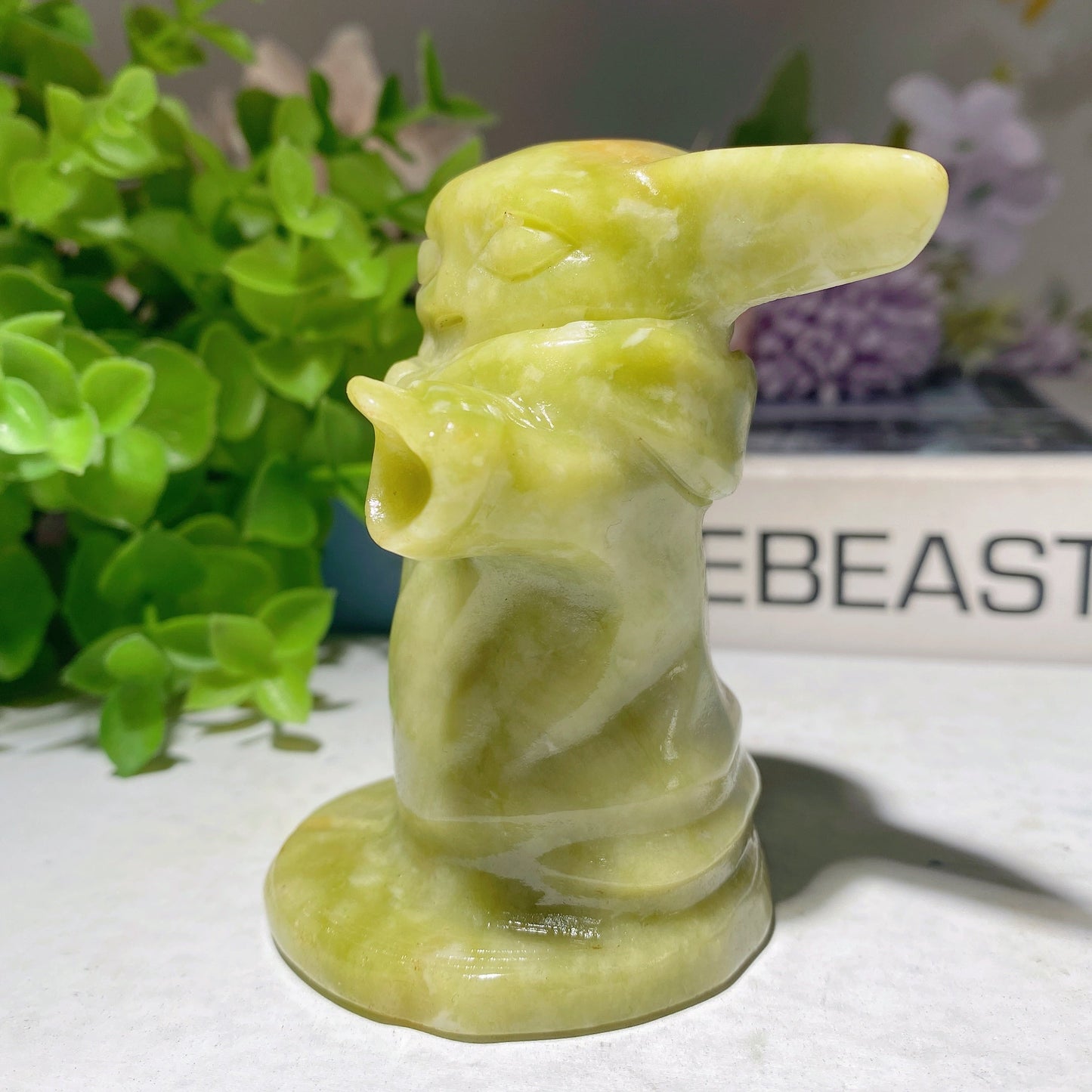 3.1" Serpentine Yoda Carvings Bulk Wholesale