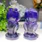 3.0"-3.2" Fluorite Rose Flower Carvings Bulk Wholesale