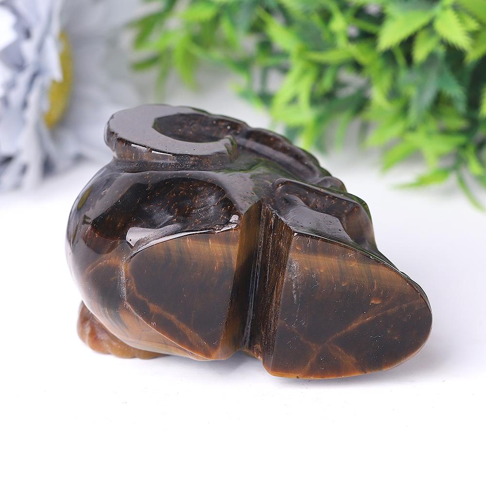 Tiger Eye Crystal Skull Carvings Wholesale Crystals