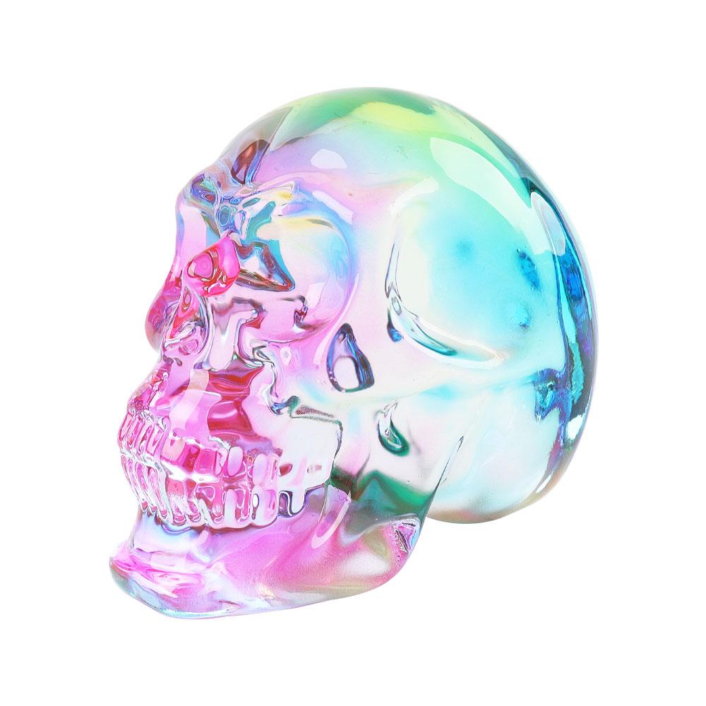 Aura Crystal Rainbow Skull Carving on Discount Wholesale Crystals