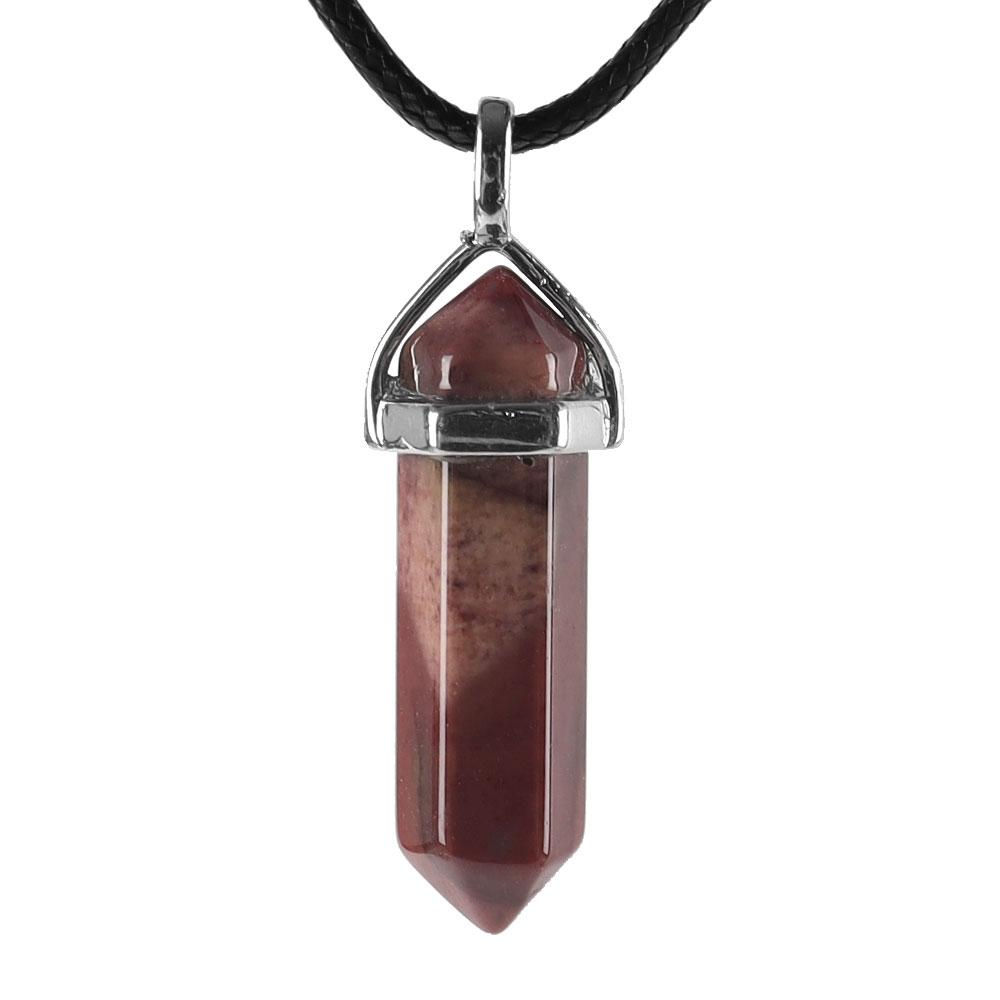 Natural Semi-Precious Gemstone Crystal Healing Hexagonal Point Chakra Pendant Wholesale Crystals