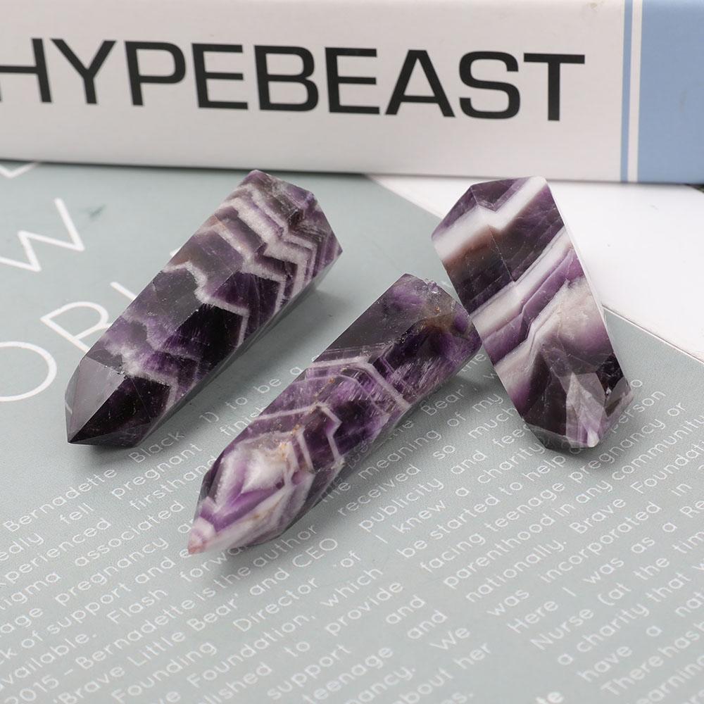 Set of 3 Dream Amethyst Points Wholesale Crystals